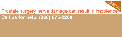 Prostate Surgery Nerve Damage Can Result in Impotence